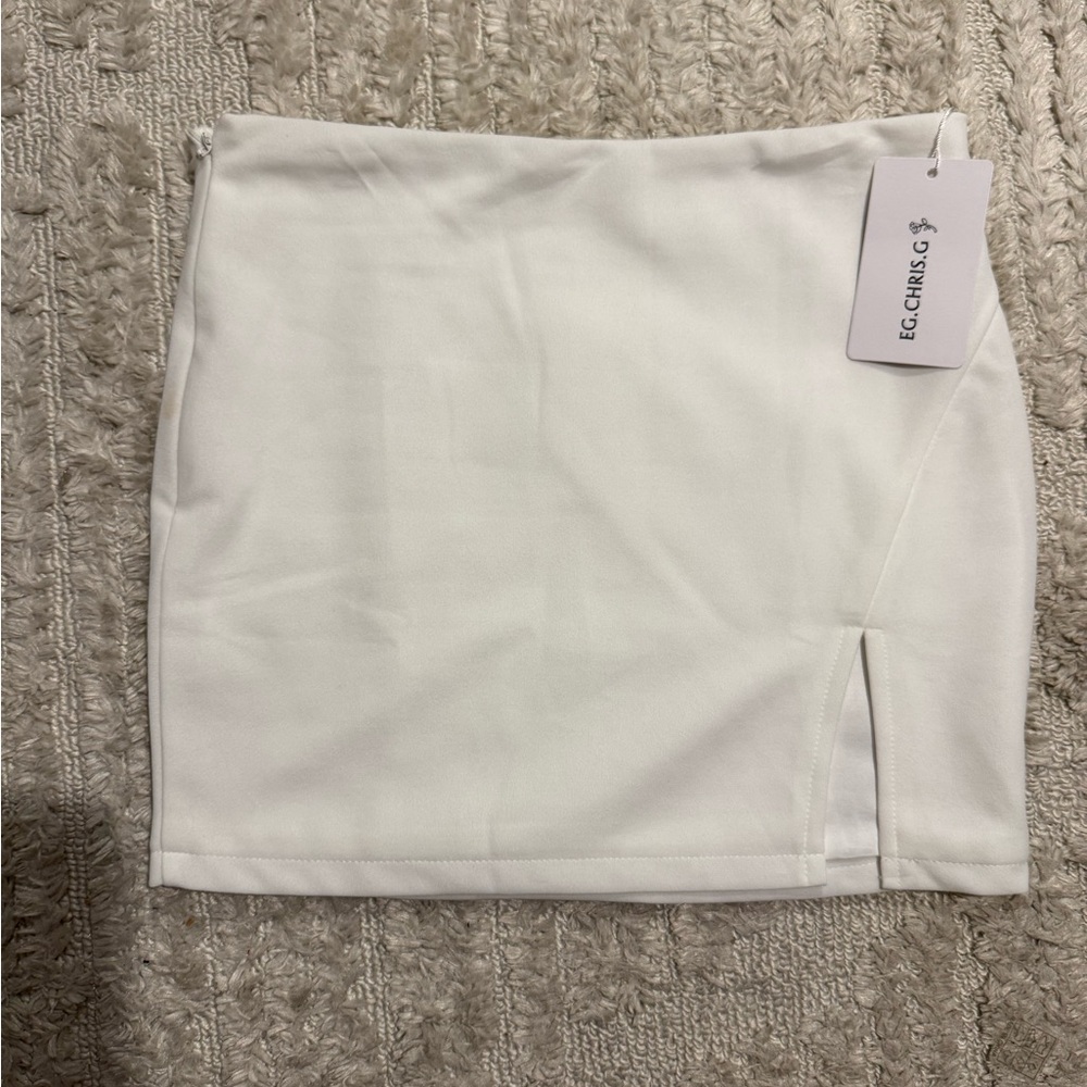 White Mini Skirt